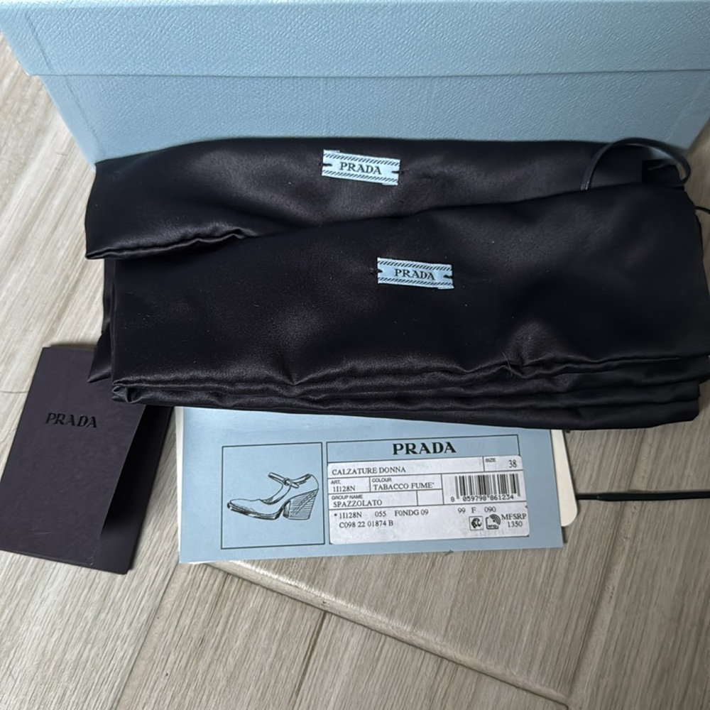 Prada Glossy Brown Mary Jane heels - Picture 2 of 6
